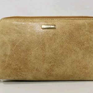 Brahmin Zora Double Zip Wallet Tan